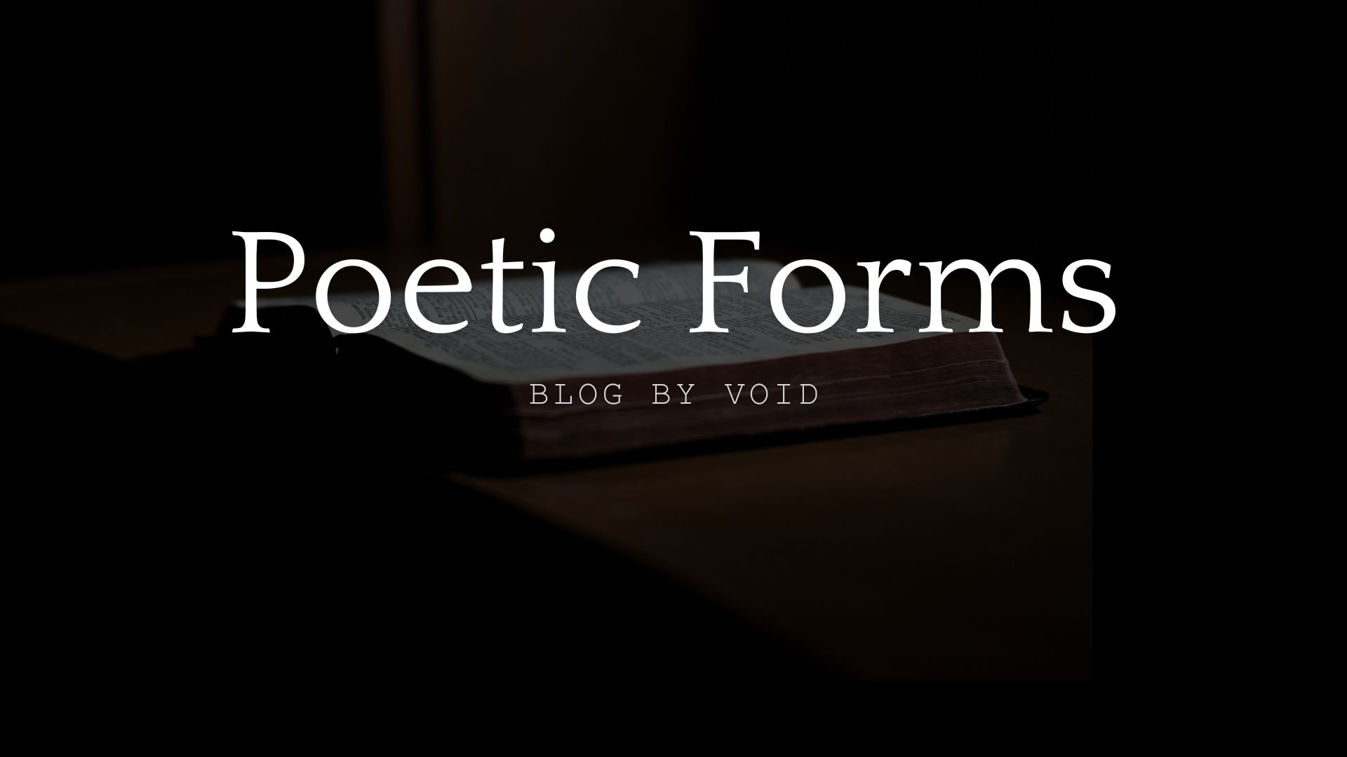 Poetic Forms